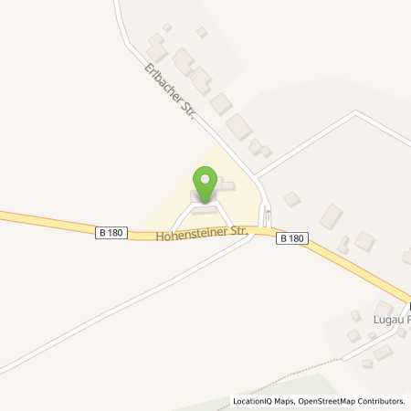 Standortübersicht der Benzin-Super-Diesel Tankstelle: TotalEnergies Lugau in 09385, Lugau