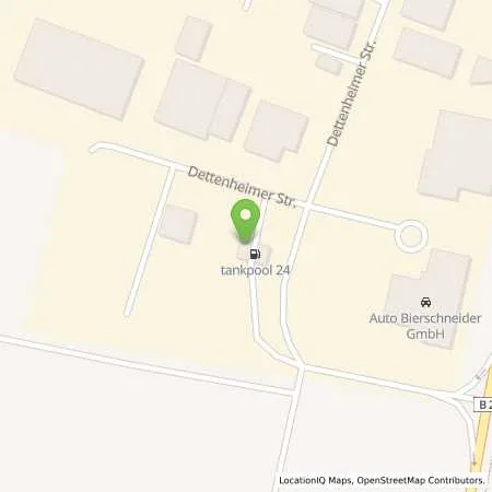 Standortübersicht der Tankstelle Weißenburg in 91781 Weißenburg