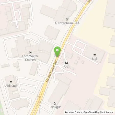 Standortübersicht der Tankstelle Aral Tankstelle in 41068 Mönchengladbach