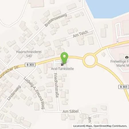 Standortübersicht der Tankstelle Aral Tankstelle in 96268 Mitwitz