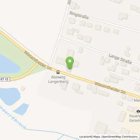 Standortübersicht der Tankstelle Getränke Wagner GmbH in 96160 Geiselwind