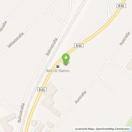 Standortübersicht der Tankstelle BELL Oil in 57548 Kirchen