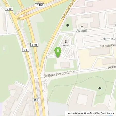 Standortübersicht der Tankstelle Aral Tankstelle in 06118 Halle