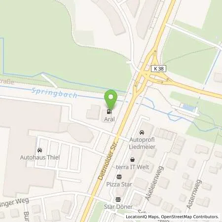 Standortübersicht der Tankstelle Aral Tankstelle in 33100 Paderborn