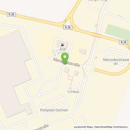 Standortübersicht der Benzin-Super-Diesel Tankstelle: Aral Tankstelle in 72108, Rottenburg/Ergenzing