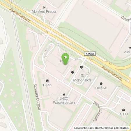 Standortübersicht der Tankstelle Esso Tankstelle in 76135 KARLSRUHE