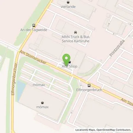 Standortübersicht der Tankstelle Aral Tankstelle in 76139 Karlsruhe