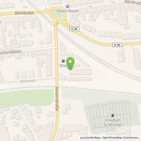 Standortübersicht der Tankstelle Shell Duisburg Biesenstr. 40 in 47137 Duisburg