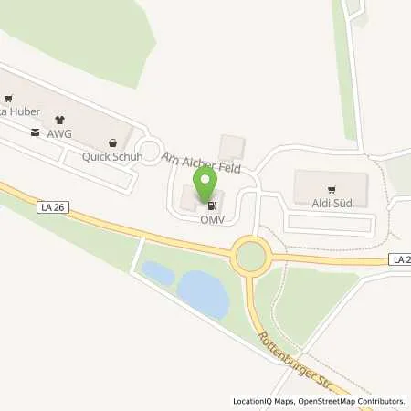 Standortübersicht der Tankstelle Altdorf, Am Aicher Feld in 84032 Altdorf