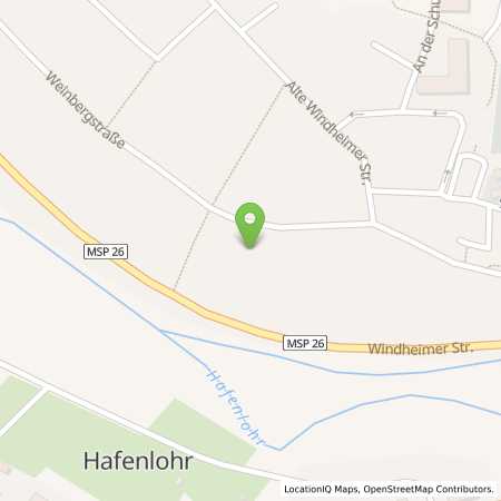 Standortübersicht der Benzin-Super-Diesel Tankstelle: Grasmann Tankstellen Service G in 97840, Hafenlohr