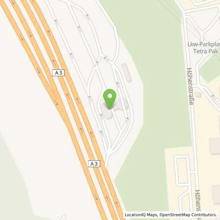 Standortübersicht der Tankstelle Shell Limburg A.D. Lahn A3 Limburg Ost in 65549 Limburg A.D. Lahn