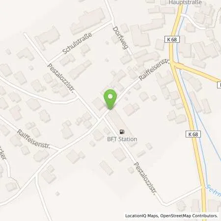 Standortübersicht der Tankstelle Schmalnau in 36157 Ebersburg