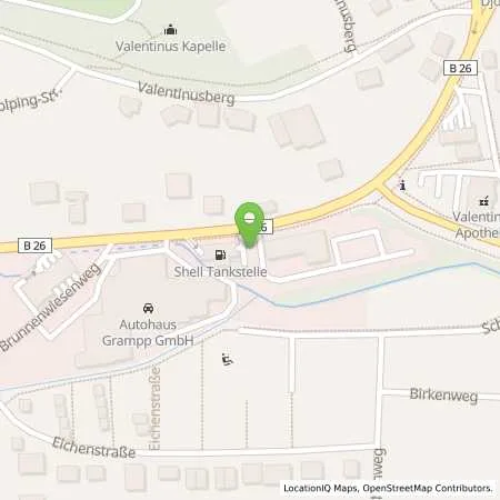 Standortübersicht der Tankstelle Shell Lohr Rechtenbacher Str. 15 in 97816 Lohr