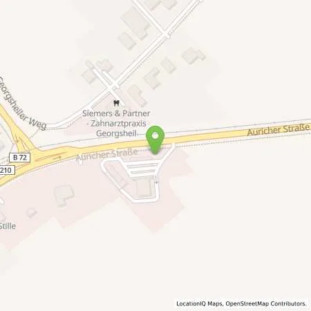 Standortübersicht der Tankstelle Georgsheil in 26624 Suedbrookmerland