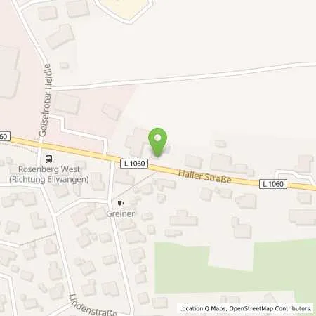 Standortübersicht der Tankstelle AVIA Tankstelle in 73494 Rosenberg