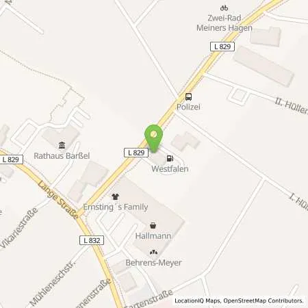 Standortübersicht der Tankstelle Kristin Wille in 26676 Barssel