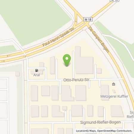 Standortübersicht der Benzin-Super-Diesel Tankstelle: Aral Tankstelle in 81829, München