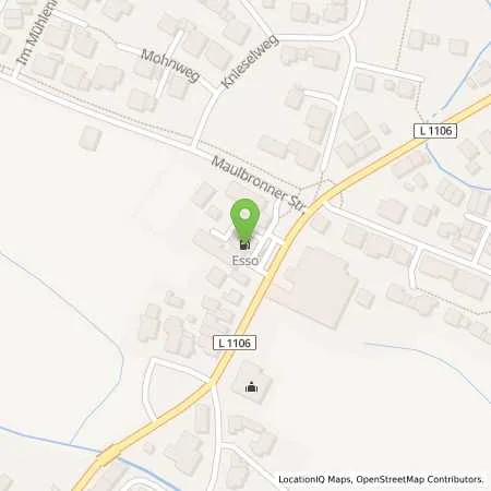 Standortübersicht der Tankstelle Esso Tankstelle in 71665 VAIHINGEN