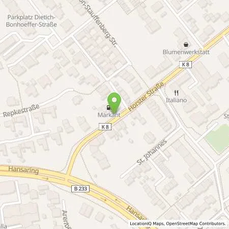 Standortübersicht der Tankstelle Akif Yilmaz in 59368 Werne