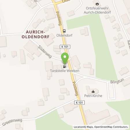 Standortübersicht der Benzin-Super-Diesel Tankstelle: Großefehn in 26629, Großefehn