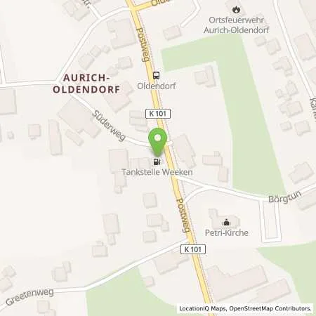 Standortübersicht der Tankstelle Großefehn in 26629 Großefehn