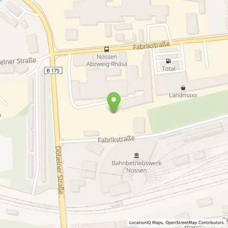 Standortübersicht der Tankstelle TotalEnergies Nossen in 01683 Nossen