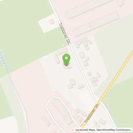 Standortübersicht der Tankstelle Service Center der Agf Trebbiner Straße 12 in 14959 Klein Schulzendorf