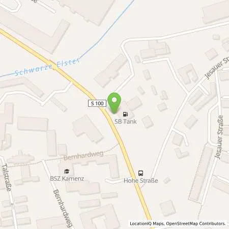 Standortübersicht der Tankstelle Sb Kamenz Hohe Str. 7 in 01917 Kamenz