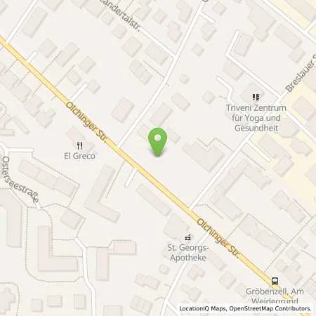Standortübersicht der Tankstelle Esso Tankstelle in 82194 GROEBENZELL