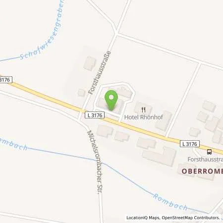 Standortübersicht der Tankstelle Shell Huenfeld Forsthausstr. 22 in 36088 Huenfeld