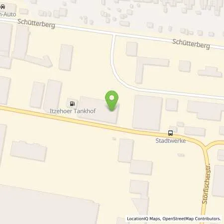 Standortübersicht der Tankstelle Egon von Haw in 25524 Itzehoe