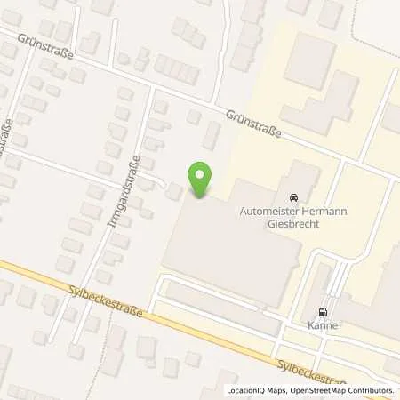 Standortübersicht der Tankstelle Freie Tankstelle-Handelshof Kanne in 32756 Detmold