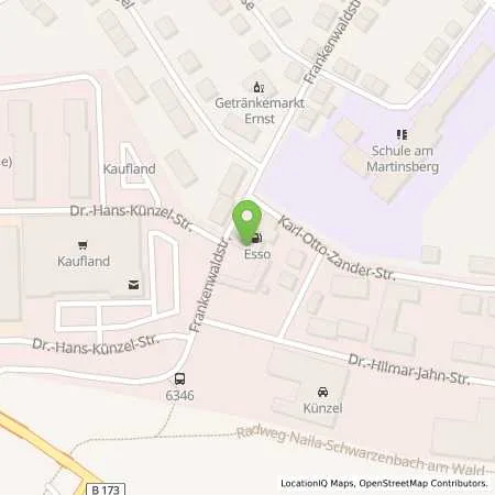 Standortübersicht der Tankstelle Esso Tankstelle in 95119 NAILA