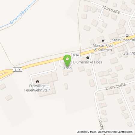 Standortübersicht der Benzin-Super-Diesel Tankstelle: Esso Tankstelle in 90547, STEIN
