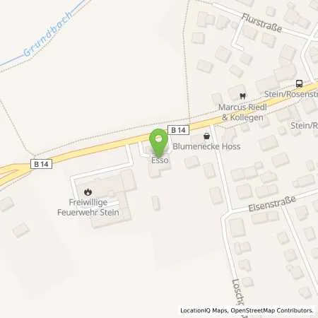 Standortübersicht der Tankstelle Esso Tankstelle in 90547 STEIN