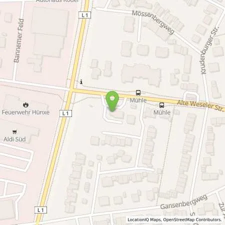 Standortübersicht der Tankstelle AVIA Tankstelle in 46569 Hünxe