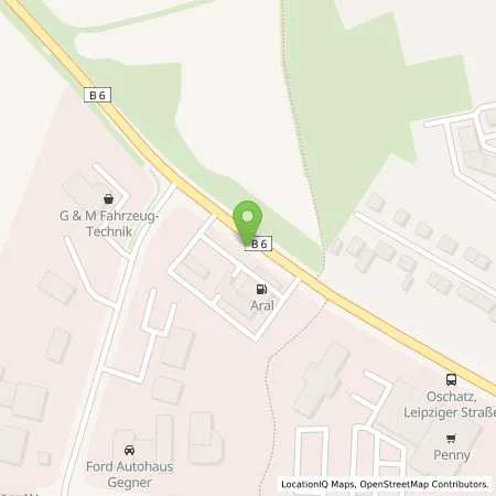 Standortübersicht der Tankstelle Aral Tankstelle in 04758 Oschatz