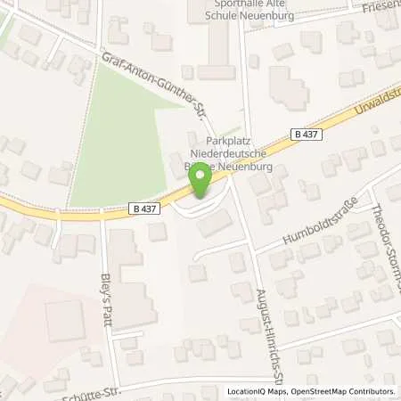 Standortübersicht der Tankstelle Neuenburg in 26340 Zetel