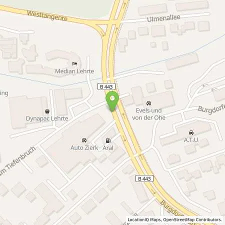 Standortübersicht der Tankstelle Aral Tankstelle in 31275 Lehrte