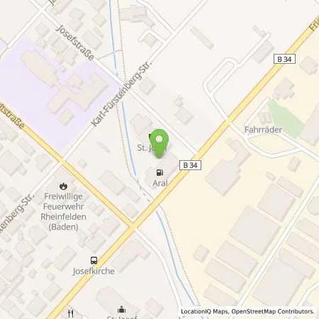 Standortübersicht der Tankstelle Aral Tankstelle in 79618 Rheinfelden