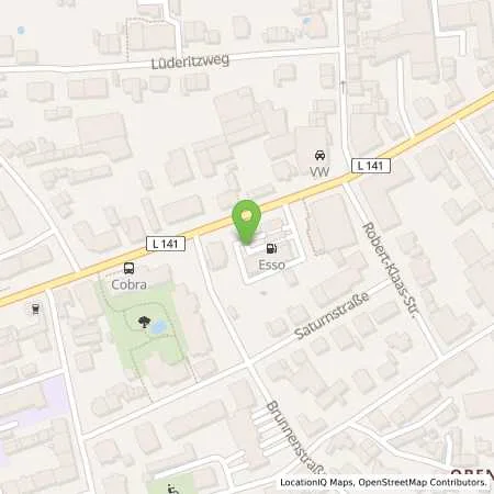 Standortübersicht der Tankstelle Esso Tankstelle in 42699 SOLINGEN