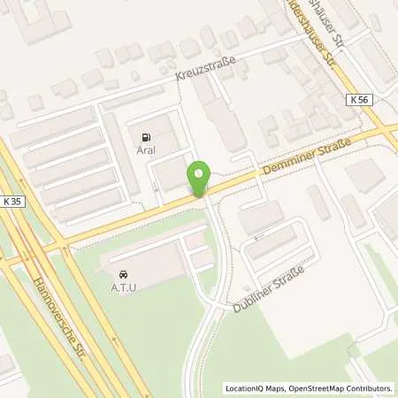 Standortübersicht der Tankstelle Aral Tankstelle in 99091 Erfurt