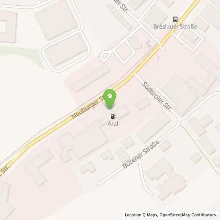 Standortübersicht der Tankstelle Aral Tankstelle in 94036 Passau