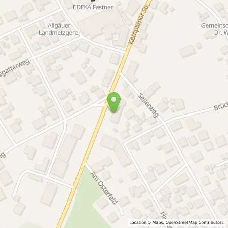 Standortübersicht der Tankstelle Aral Tankstelle in 87634 Obergünzburg