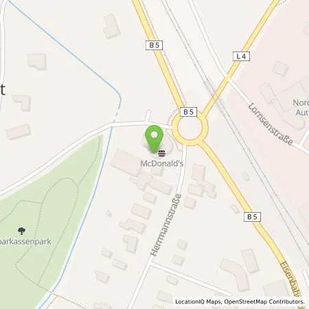 Standortübersicht der Tankstelle Bredstedt, Herrmannstr. 55 in 25821 Bredstedt