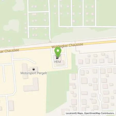 Standortübersicht der Tankstelle Neustrelitz, Woldegker Chaussee 4 in 17235 Neustrelitz