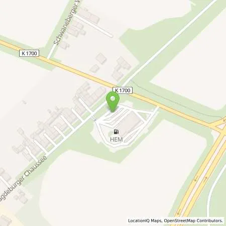 Standortübersicht der Tankstelle Egeln, Magdeburger Chaussee 45 in 39435 Egeln