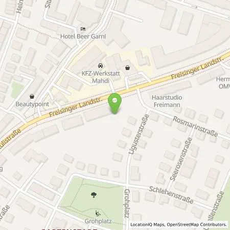 Standortübersicht der Tankstelle München Freisinger Landstrasse 9 in 80939 München