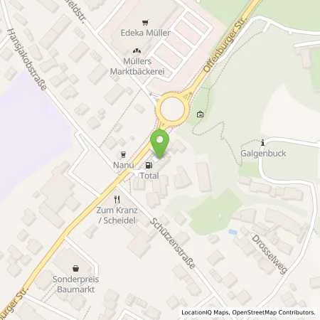 Standortübersicht der Tankstelle TotalEnergies Kenzingen in 79341 Kenzingen