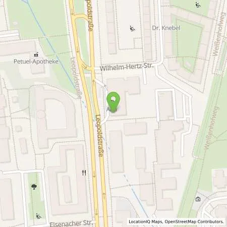 Standortübersicht der Tankstelle Aral Tankstelle in 80804 München